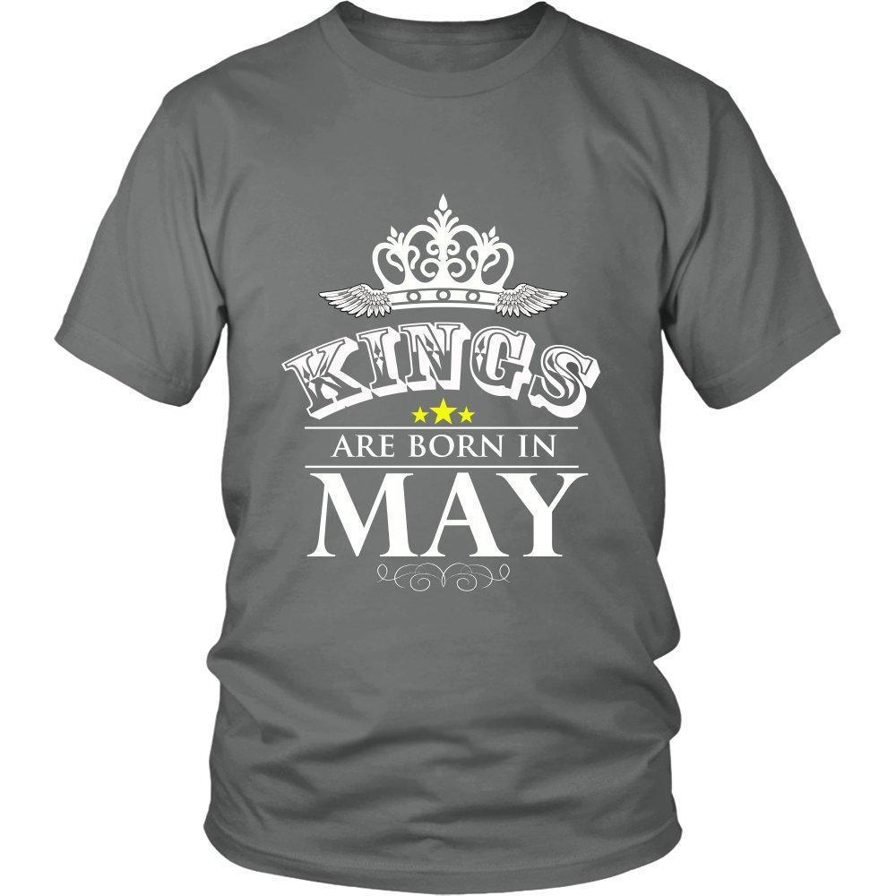 Kings are Born in May Unisex Shirt-KaboodleWorld