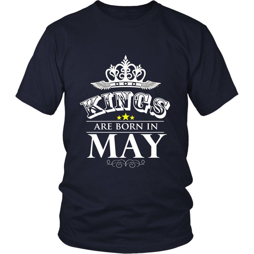 Kings are Born in May Unisex Shirt-KaboodleWorld