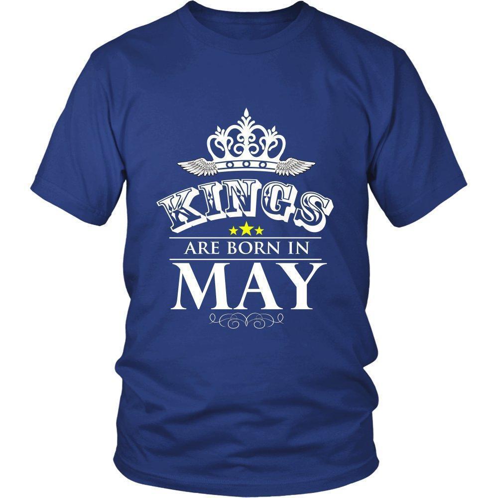 Kings are Born in May Unisex Shirt-KaboodleWorld
