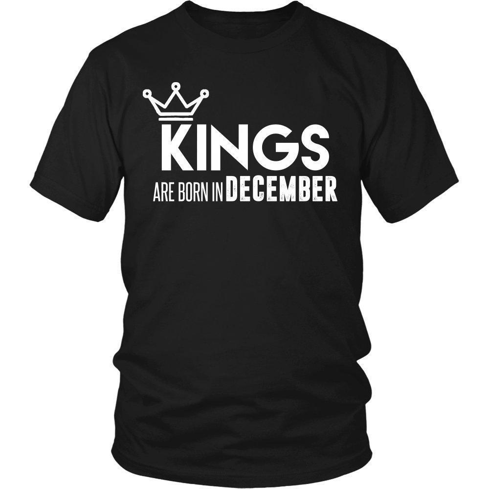 'Kings are born in December' T-Shirt-KaboodleWorld