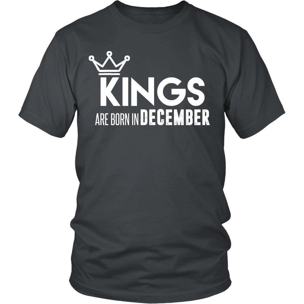 'Kings are born in December' T-Shirt-KaboodleWorld
