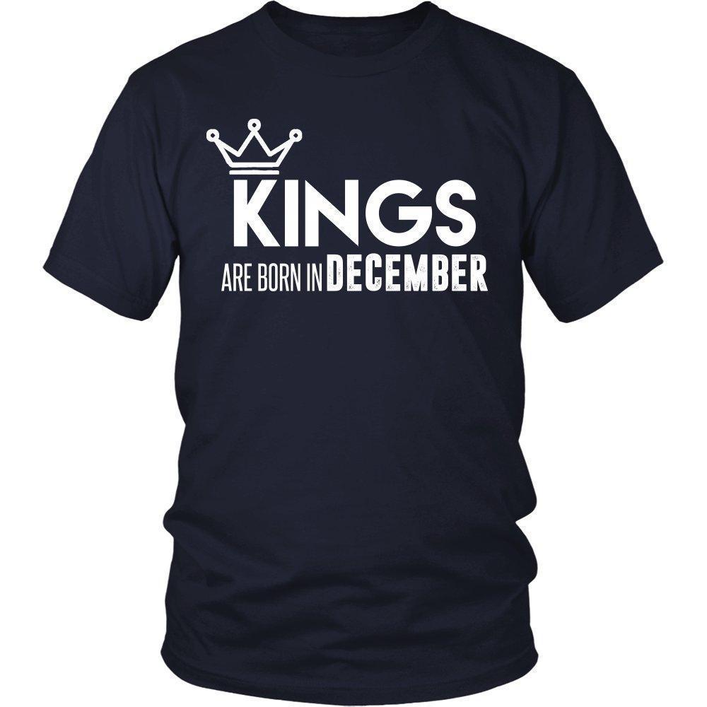 'Kings are born in December' T-Shirt-KaboodleWorld