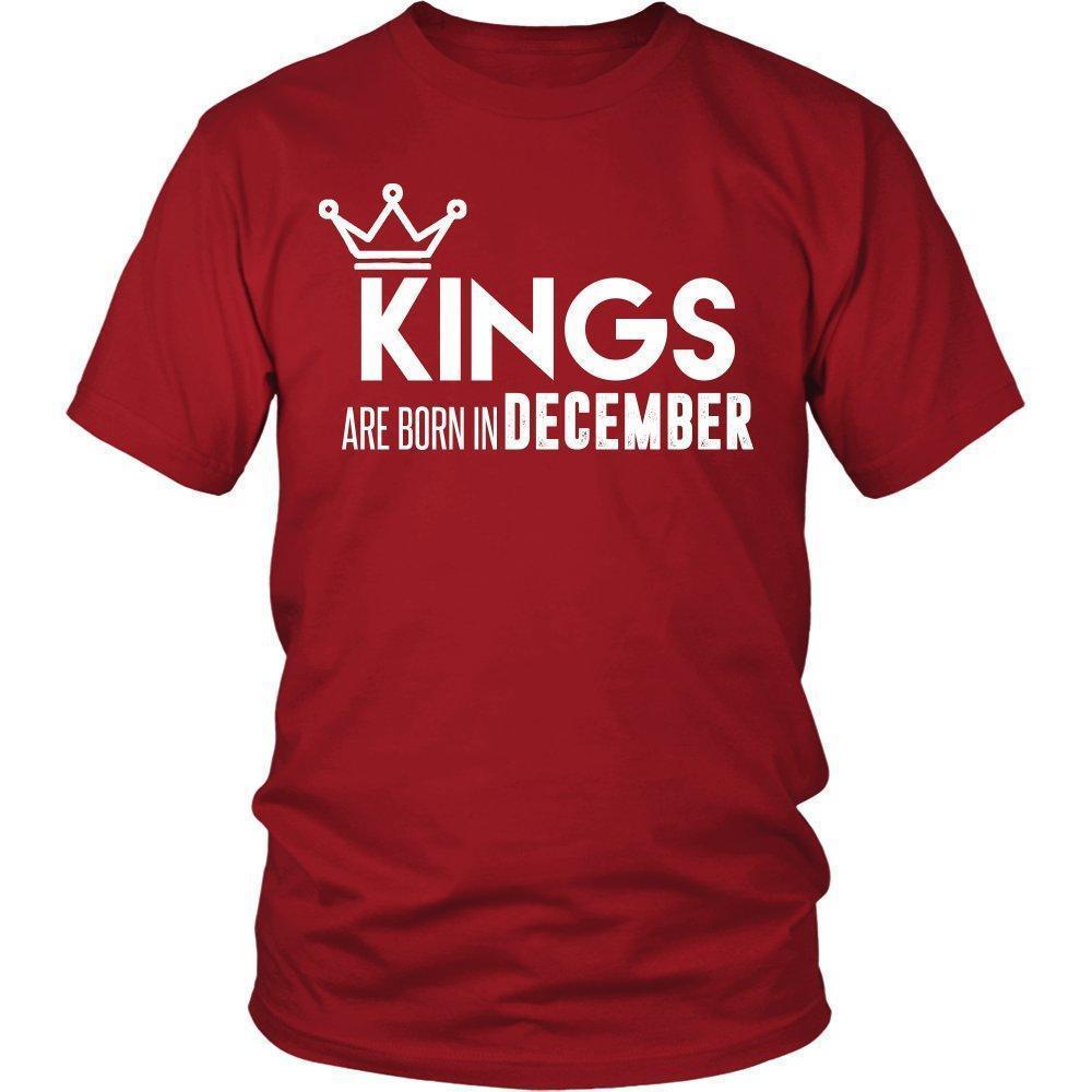 'Kings are born in December' T-Shirt-KaboodleWorld