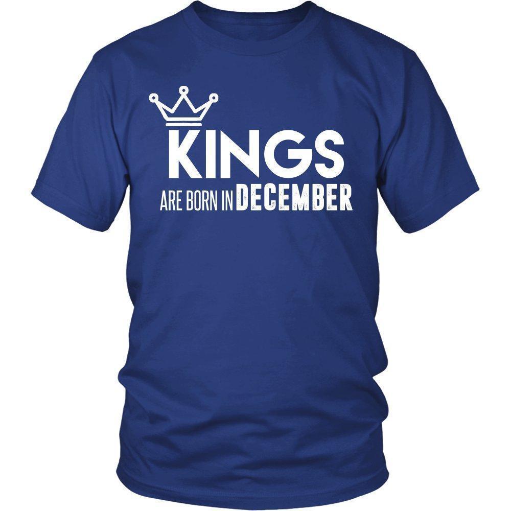 'Kings are born in December' T-Shirt-KaboodleWorld