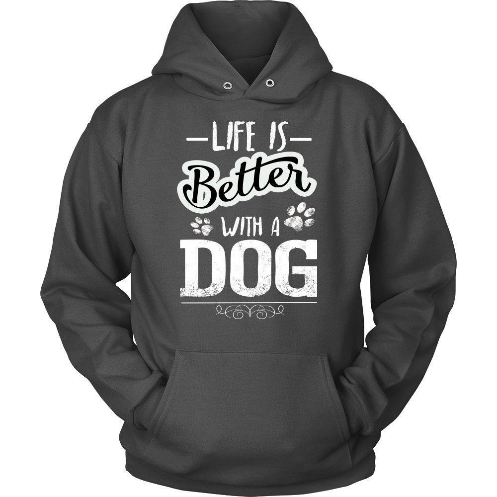 Life is Better with a Dog Unisex Hoodie-KaboodleWorld