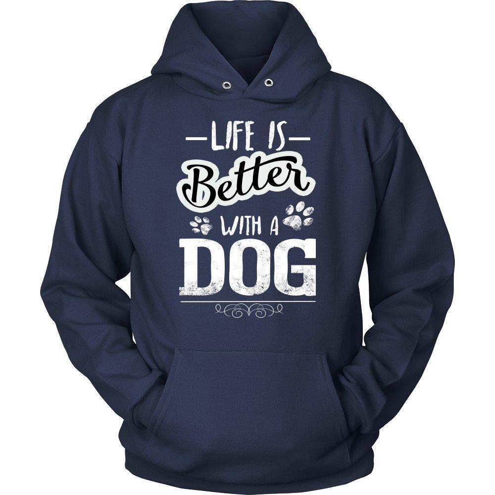 Life is Better with a Dog Unisex Hoodie-KaboodleWorld