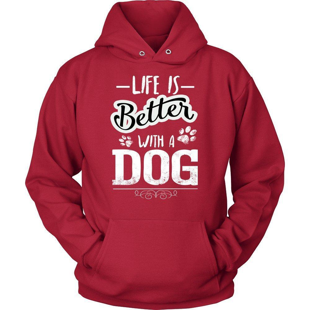 Life is Better with a Dog Unisex Hoodie-KaboodleWorld
