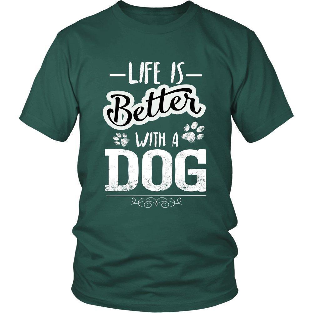 Life is Better with a Dog Unisex Shirt-KaboodleWorld