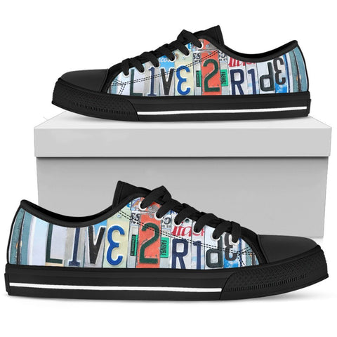 Live To Ride Low Top Shoes-KaboodleWorld
