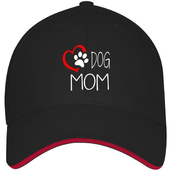 Love Dog Mom Bayside USA Made Structured Twill Cap With Sandwich Visor-KaboodleWorld