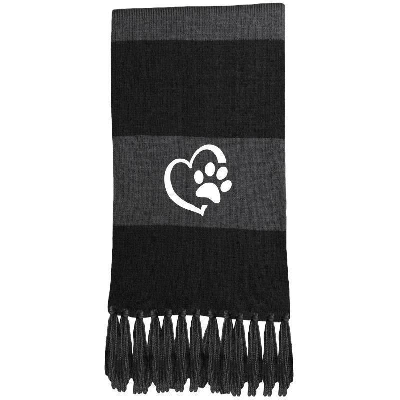 Love Paw Sport-Tek Fringed Scarf-KaboodleWorld