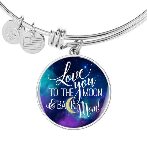 Love you to the moon and back Mom Bangle-KaboodleWorld