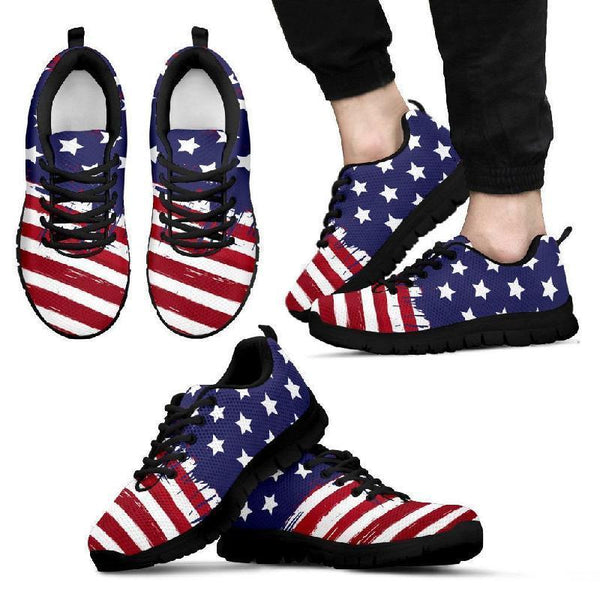 Men's Stars and Strips Sneakers-KaboodleWorld
