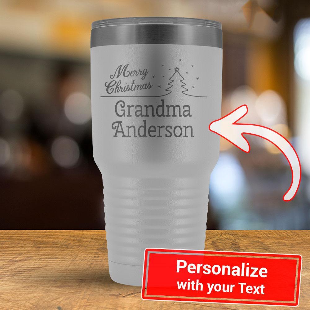 Merry Christmas - PERSONALIZE - 30oz Tumbler-KaboodleWorld