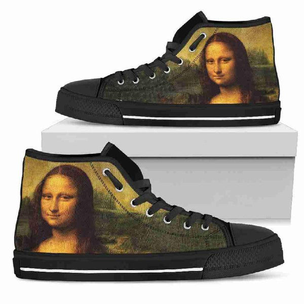 Mona Lisa - Men's High Top Shoes-KaboodleWorld