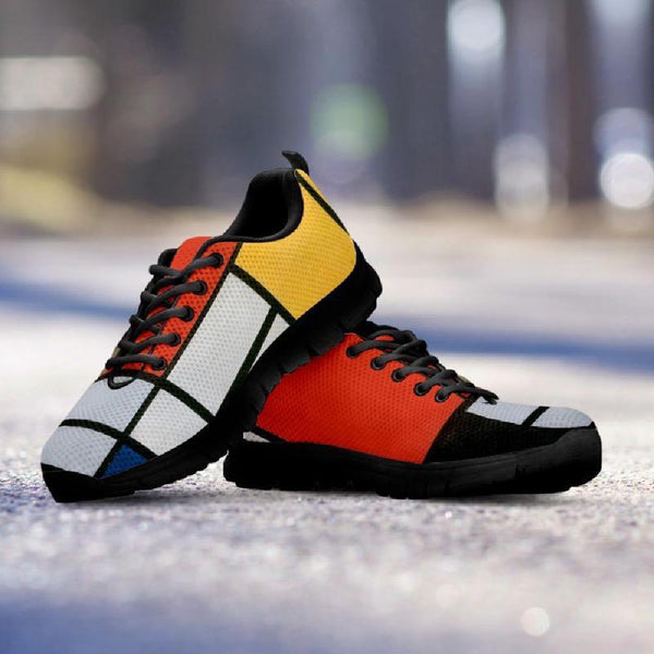 Mondrian Composition 21 Women's Sneakers-KaboodleWorld