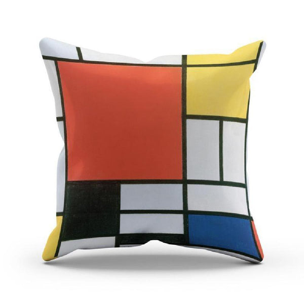 Mondrian Composition Pillow Cover-KaboodleWorld