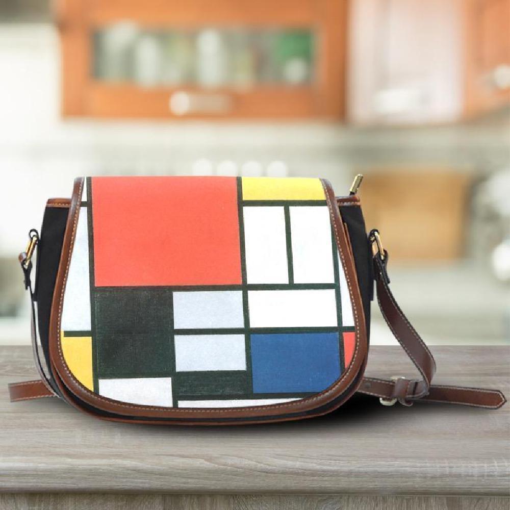 Mondrian Composition Saddle Bag-KaboodleWorld