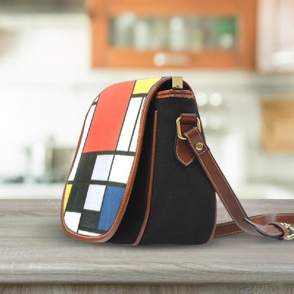 Mondrian Composition Saddle Bag-KaboodleWorld
