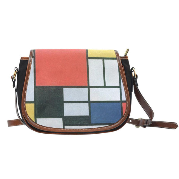 Mondrian Composition Saddle Bag-KaboodleWorld