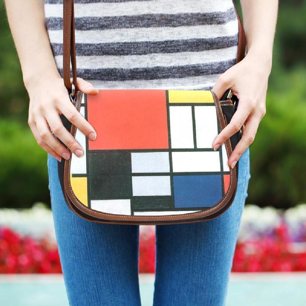 Mondrian Composition Saddle Bag-KaboodleWorld