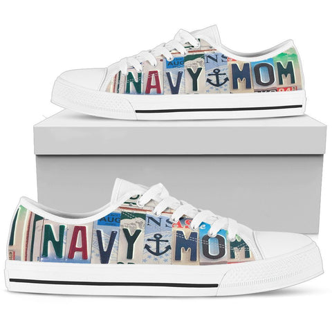Navy Mom Low Top Shoes-KaboodleWorld