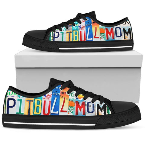 Pitbull Mom Low Top Shoes-KaboodleWorld