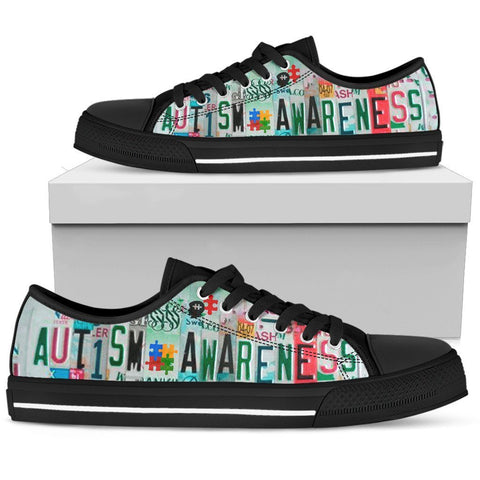 Please Be Autism Aware Low Top Shoes-KaboodleWorld