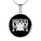 Proud Baseball Mom Necklace with Round Pendant-KaboodleWorld
