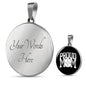 Proud Baseball Mom Necklace with Round Pendant-KaboodleWorld