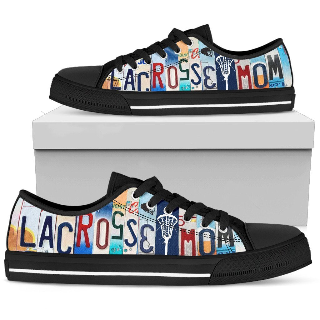 Proud Lacrosse Mom Low Top Shoes-KaboodleWorld
