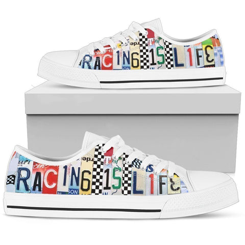 Racing Is Life Low Top Shoes Men-KaboodleWorld