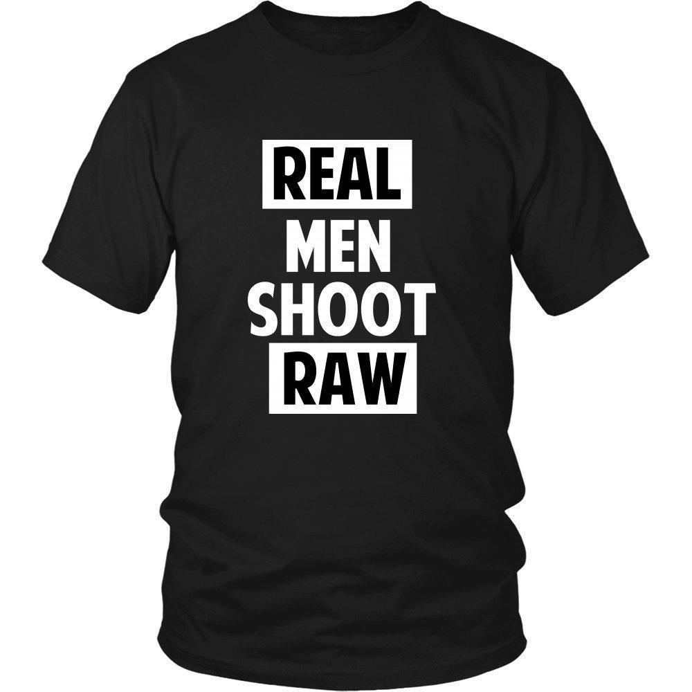 'Real Men Shoot Raw' Unisex T-Shirt-KaboodleWorld