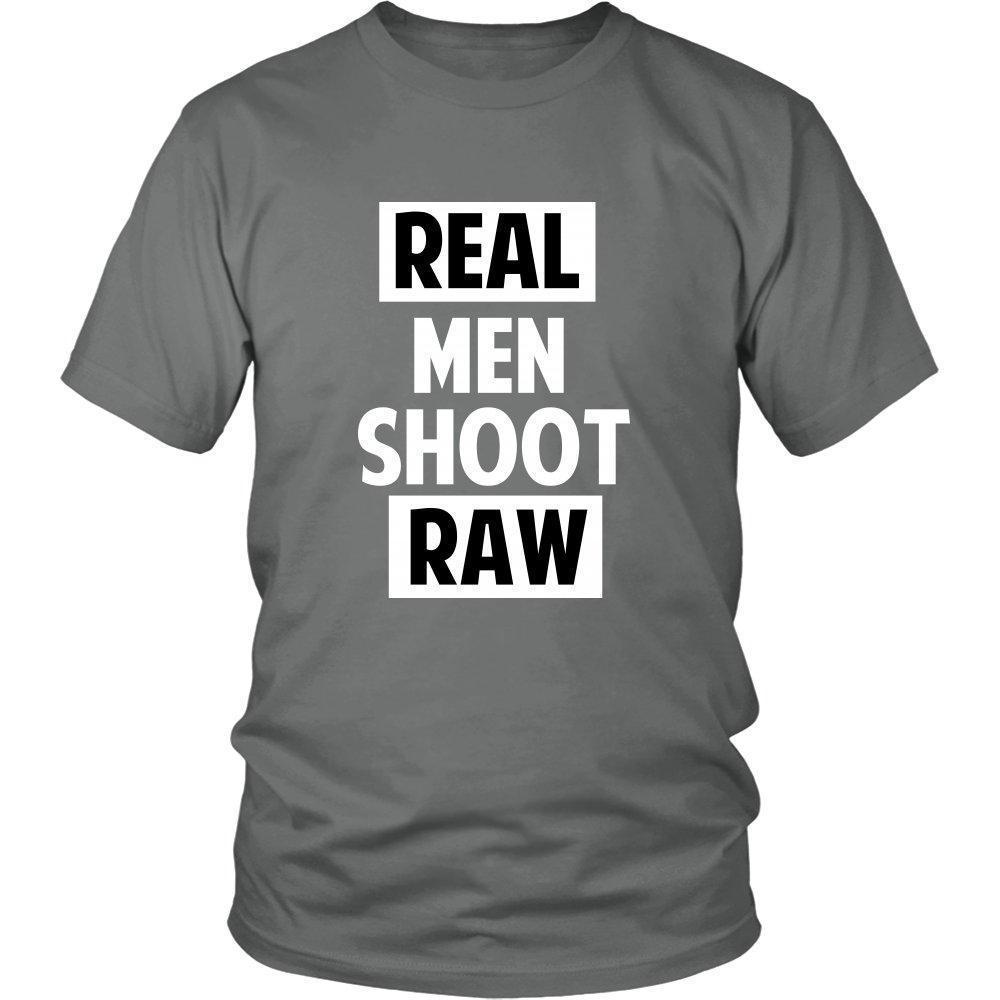 'Real Men Shoot Raw' Unisex T-Shirt-KaboodleWorld