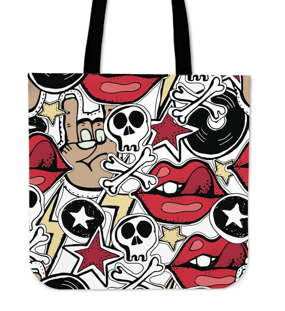 Rock and Roll Cotton Tote-KaboodleWorld