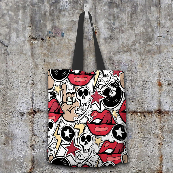 Rock and Roll Cotton Tote-KaboodleWorld
