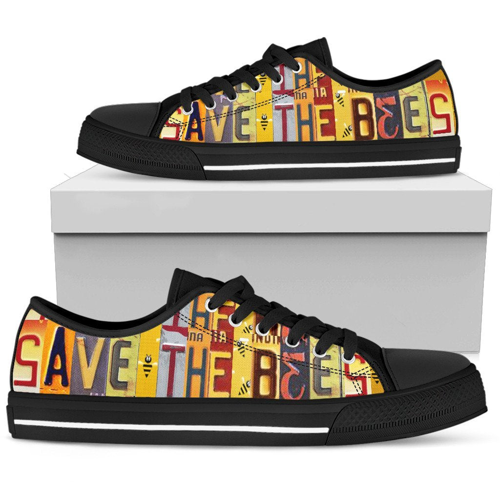 Save The Bees Low Top Shoes-KaboodleWorld