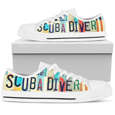 Scuba Diver Low Top Shoes-KaboodleWorld