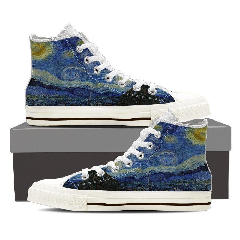 Starry Night High Top Shoes Women-KaboodleWorld