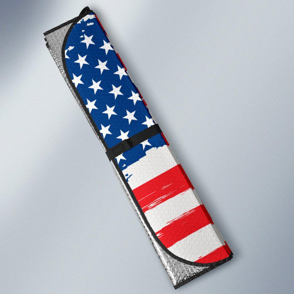 USA Flag Car Sun Shades-KaboodleWorld
