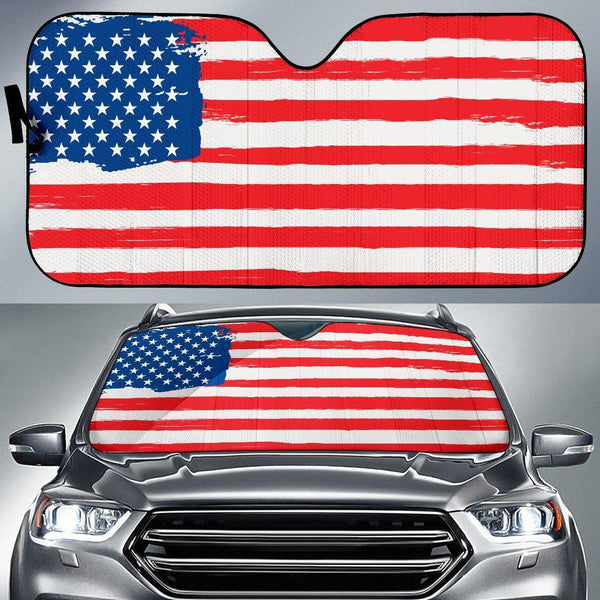 USA Flag Car Sun Shades-KaboodleWorld