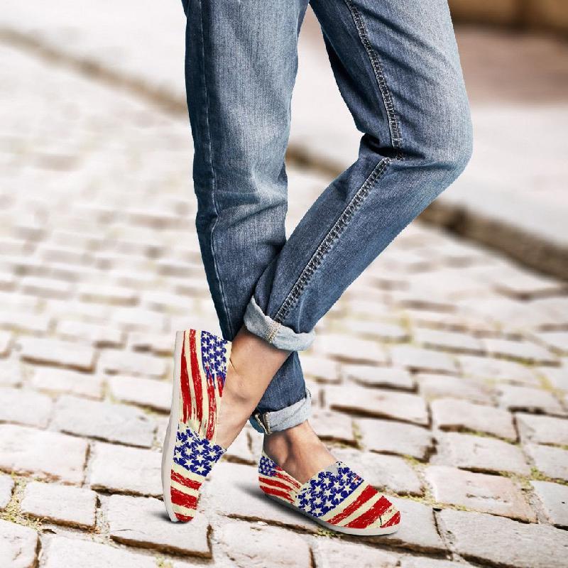 USA Flag Casual Shoes Women-KaboodleWorld