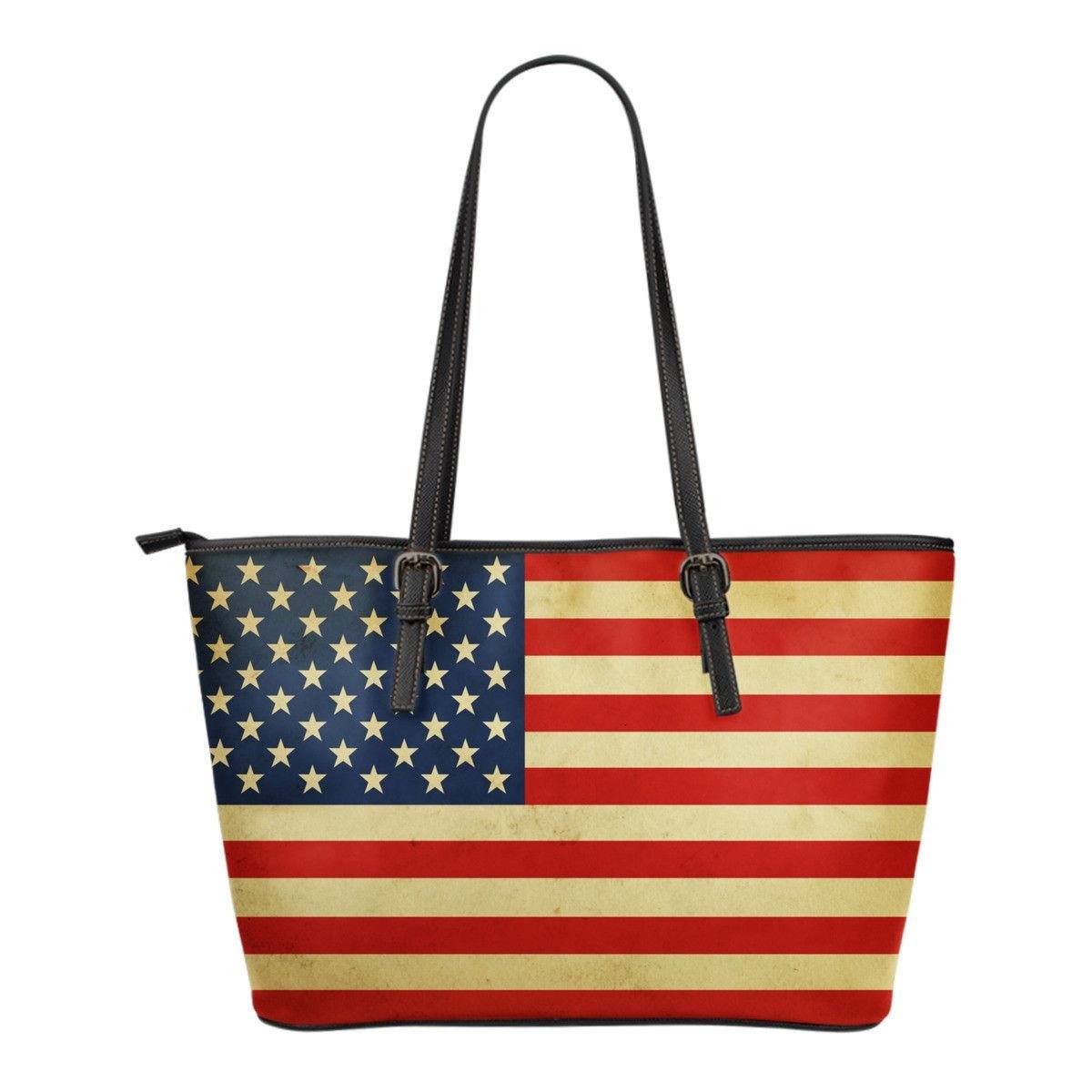 USA Flag Small Tote-KaboodleWorld