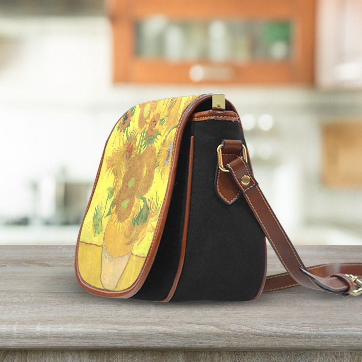 Van Gogh Sunflowers Saddle Bag-KaboodleWorld