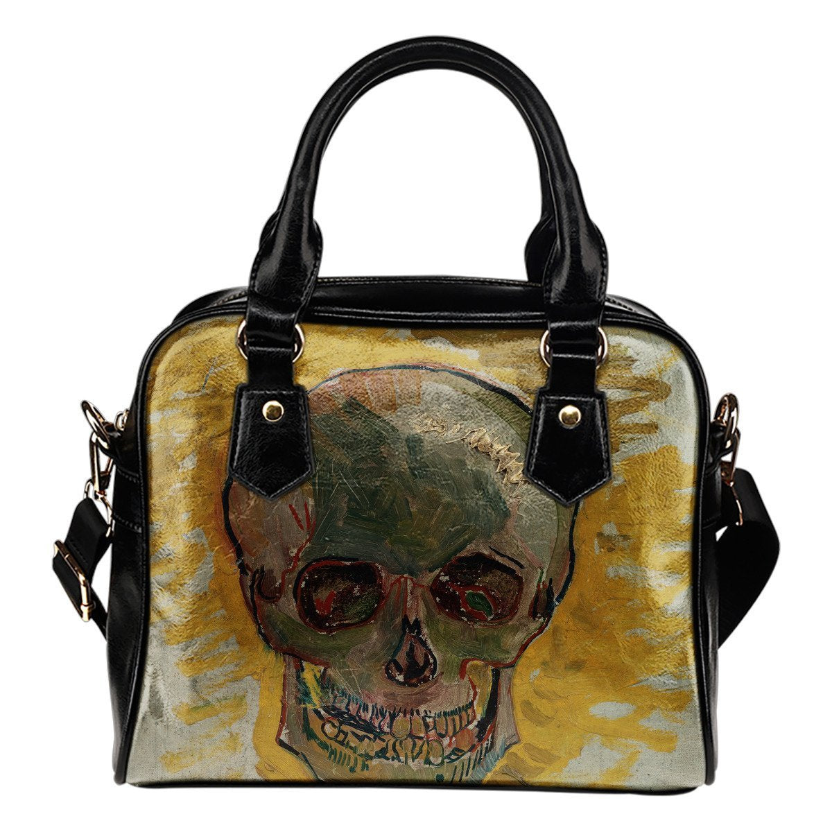 Vincent van Gogh Skull Handbag-KaboodleWorld
