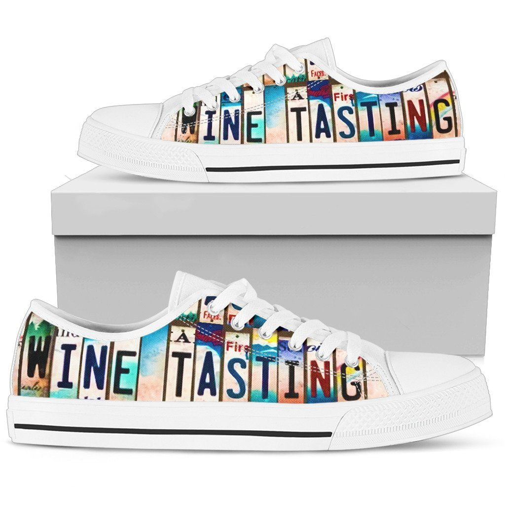 Wine Tasting Low Top Shoes-KaboodleWorld