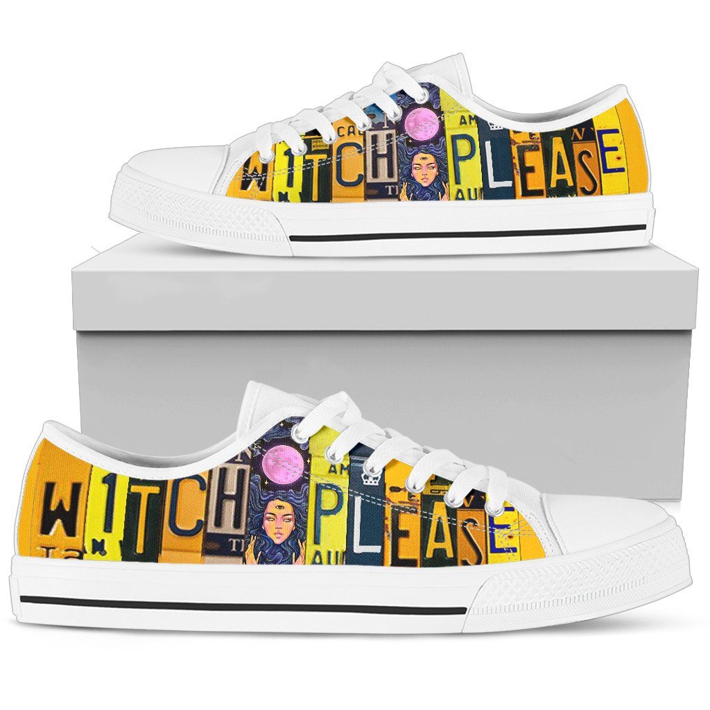 Witch Please Low Top Shoes-KaboodleWorld