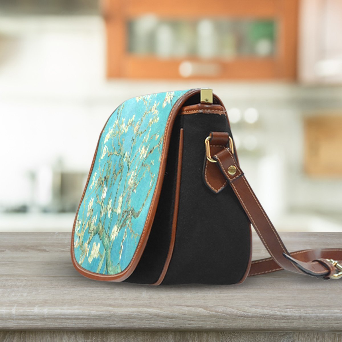 van Gogh Almond Blossom Saddle Bag-KaboodleWorld