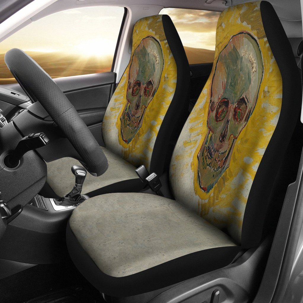 van Gogh Skull Car Seat Covers-KaboodleWorld