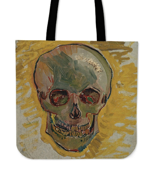 van Gogh Skull Cotton Tote Bag - A-KaboodleWorld